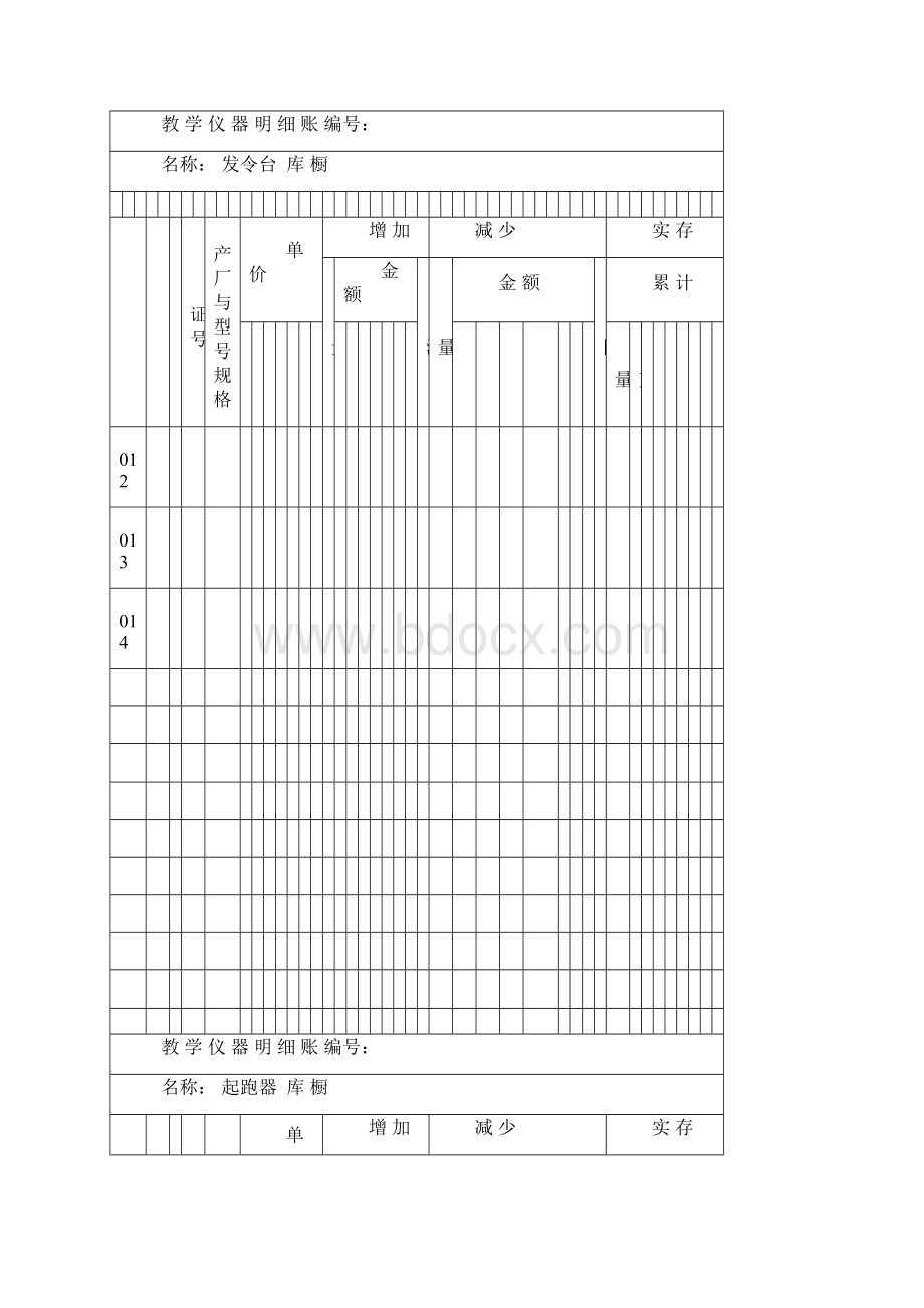 教 学 仪 器 明 细 账.docx_第2页