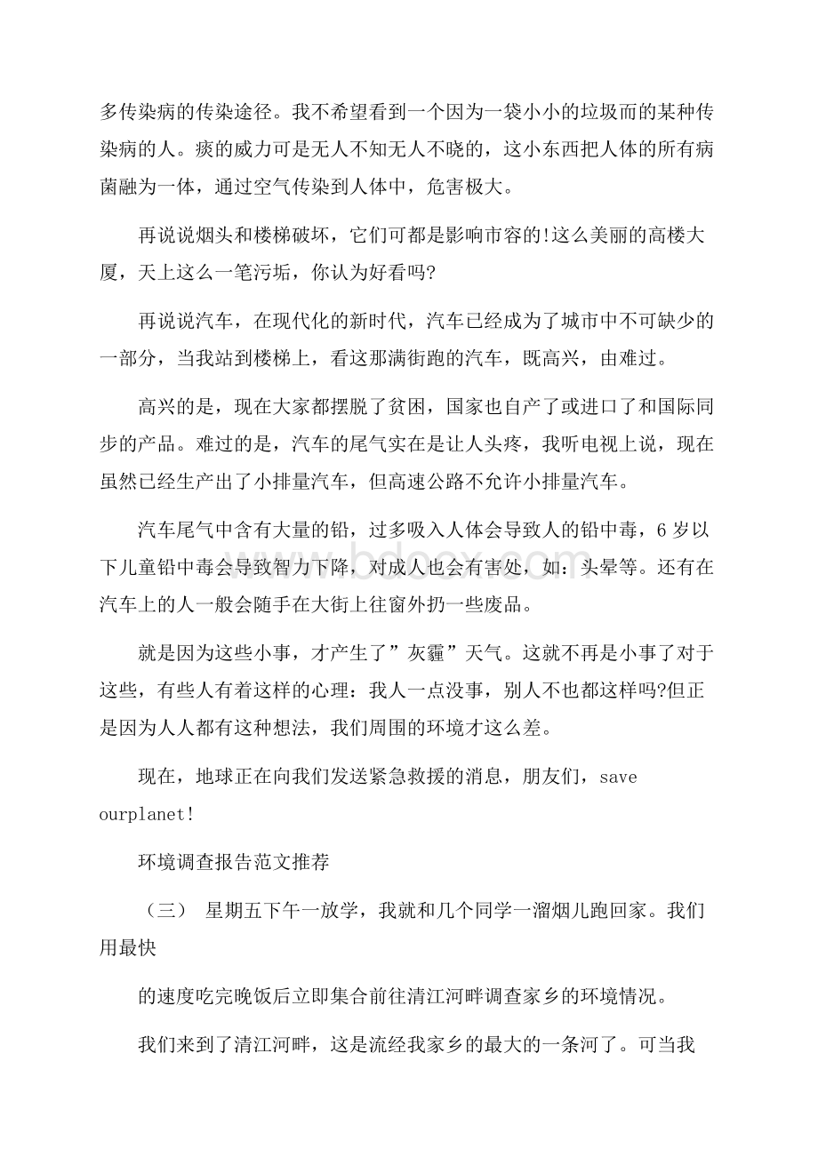 环境调查报告范文度最新范文大合集五篇.docx_第3页