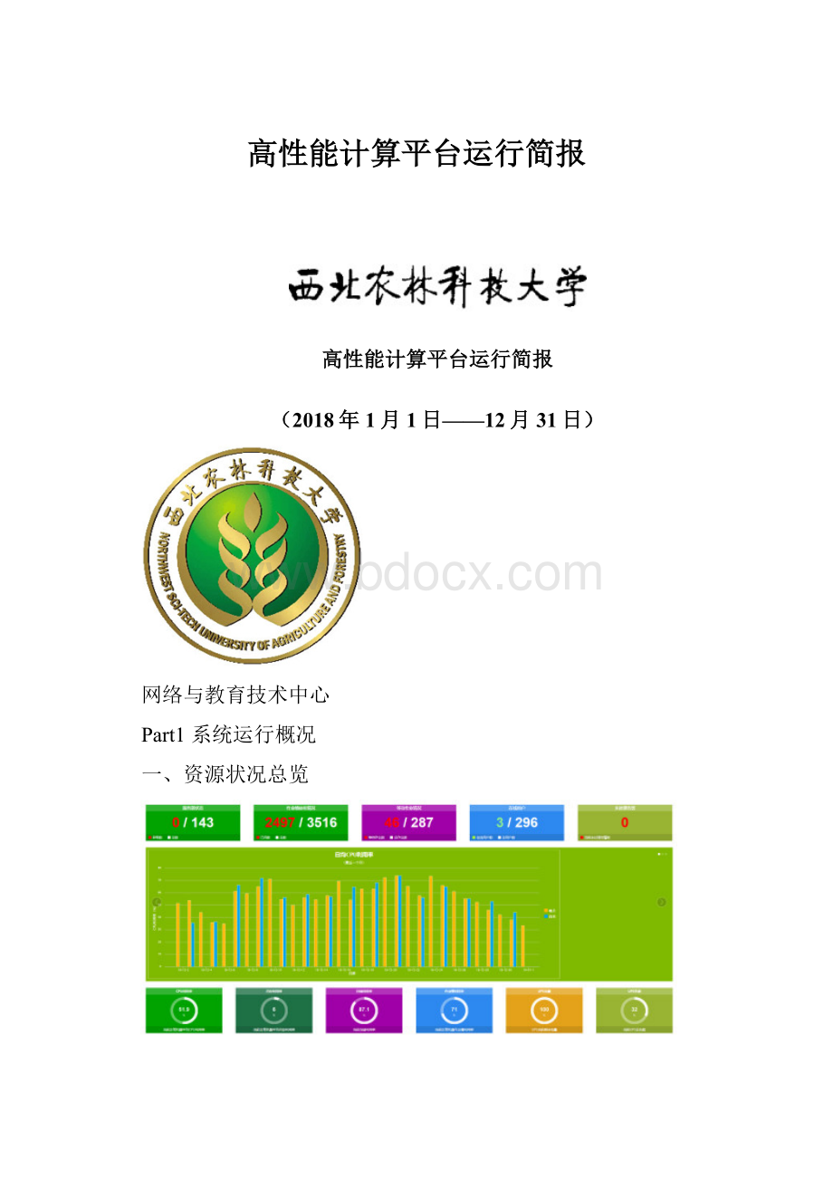 高性能计算平台运行简报.docx