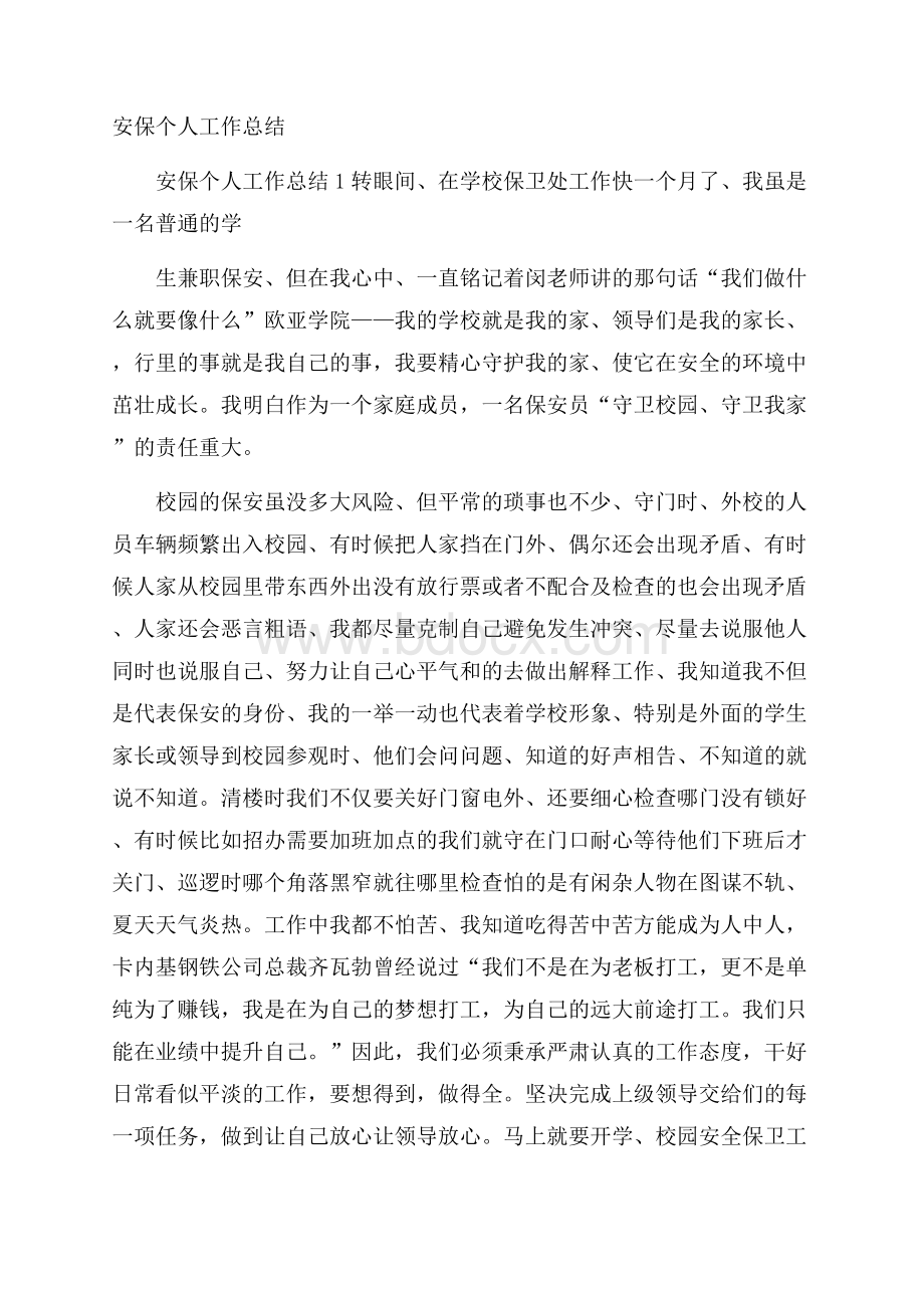 安保个人工作总结.docx