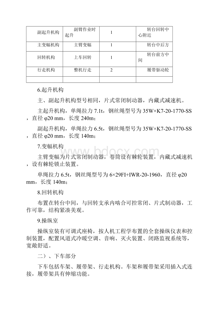 QUY75履带起重机技术经验规格手册无快放上柴国Ⅱ1022版.docx_第3页