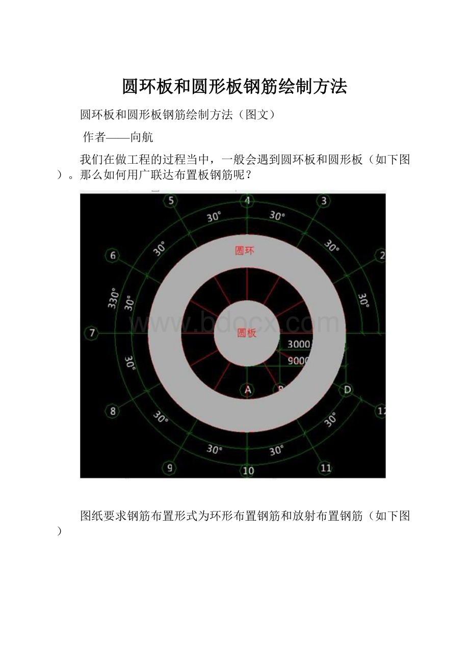 圆环板和圆形板钢筋绘制方法.docx_第1页