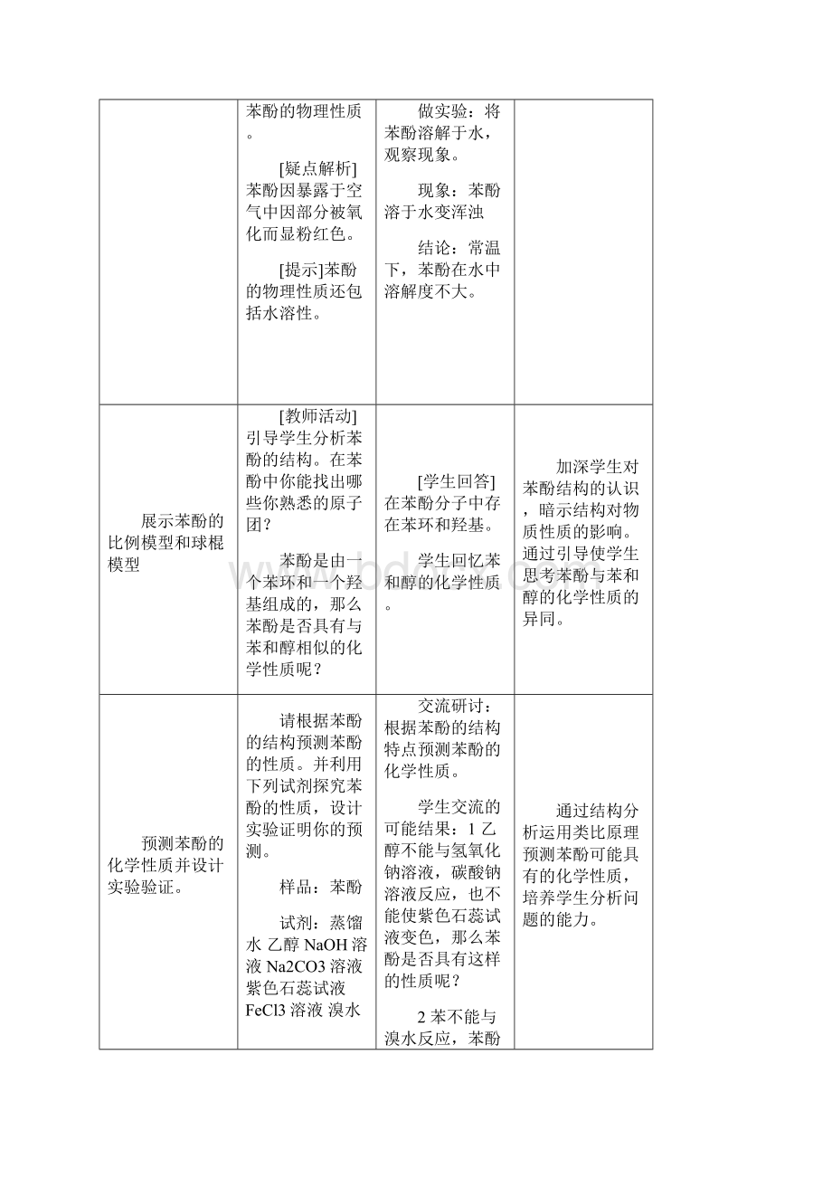 鲁科版《有机化学基础》《酚》教案新版.docx_第3页