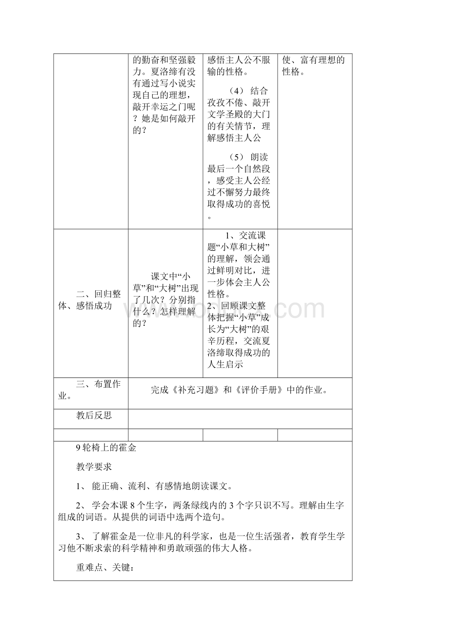 第三单元 教学设计苏教版 六年级 上册.docx_第3页