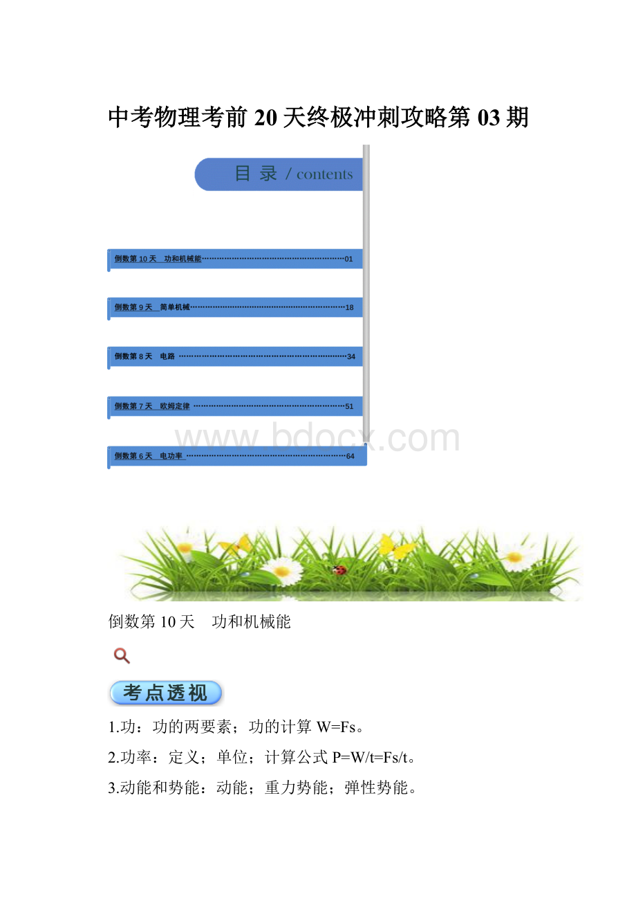 中考物理考前20天终极冲刺攻略第03期.docx_第1页