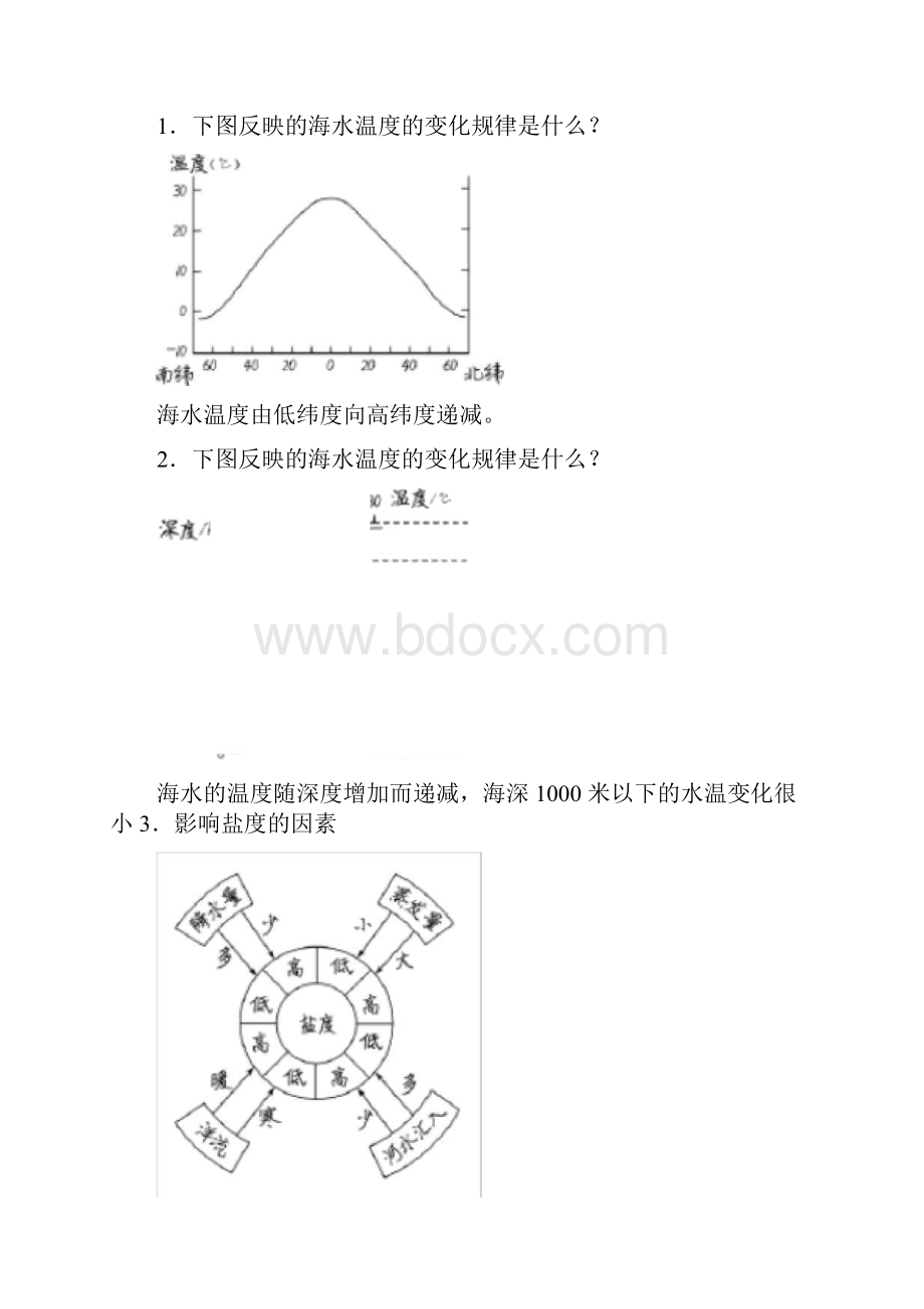 高中必修一地理《海水的性质》学案.docx_第3页