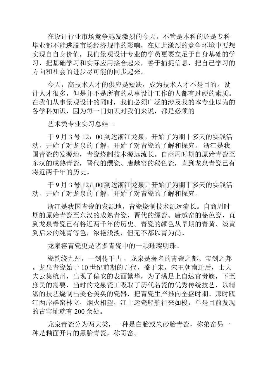 艺术类专业实习总结.docx_第3页