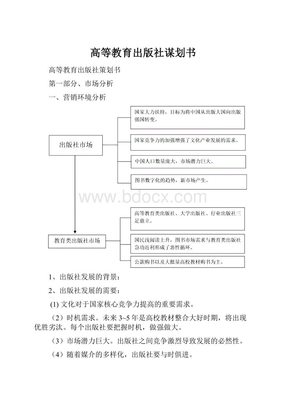 高等教育出版社谋划书.docx