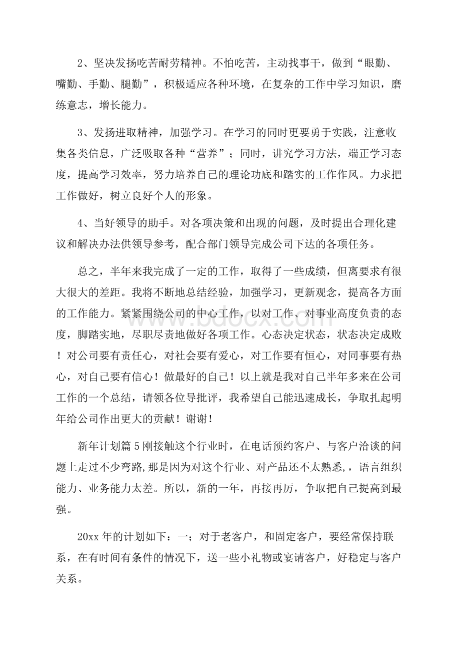 精选新年计划锦集8篇.docx_第3页