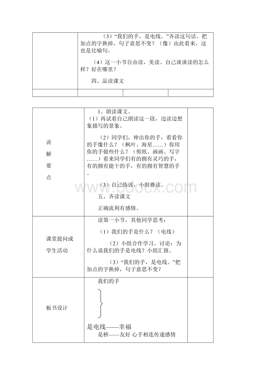 第四单元手1教学笔记详案.docx_第2页