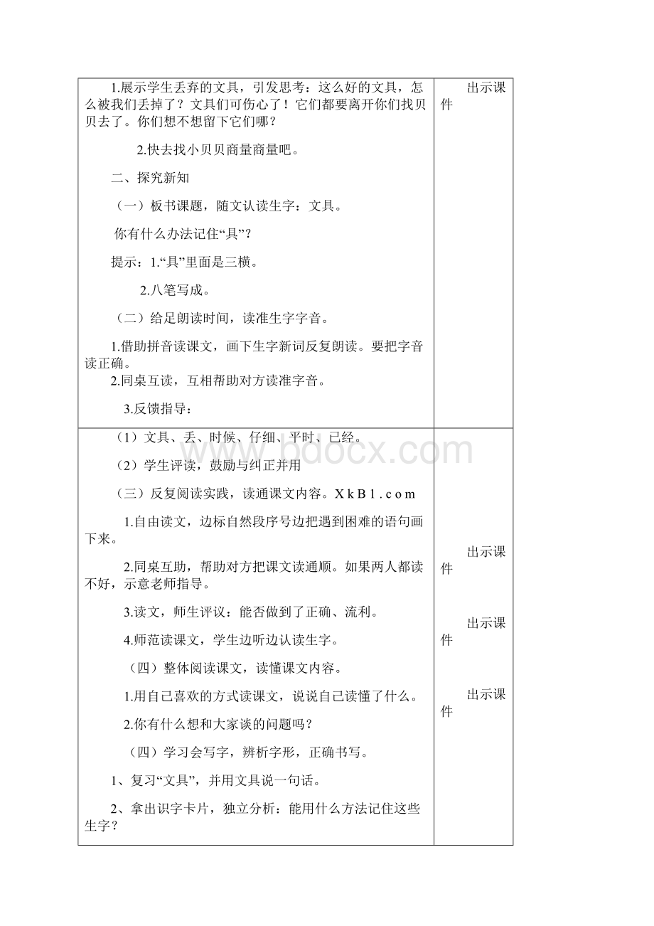 一年级语文下册课文15文具的家第一课时教学设计.docx_第2页