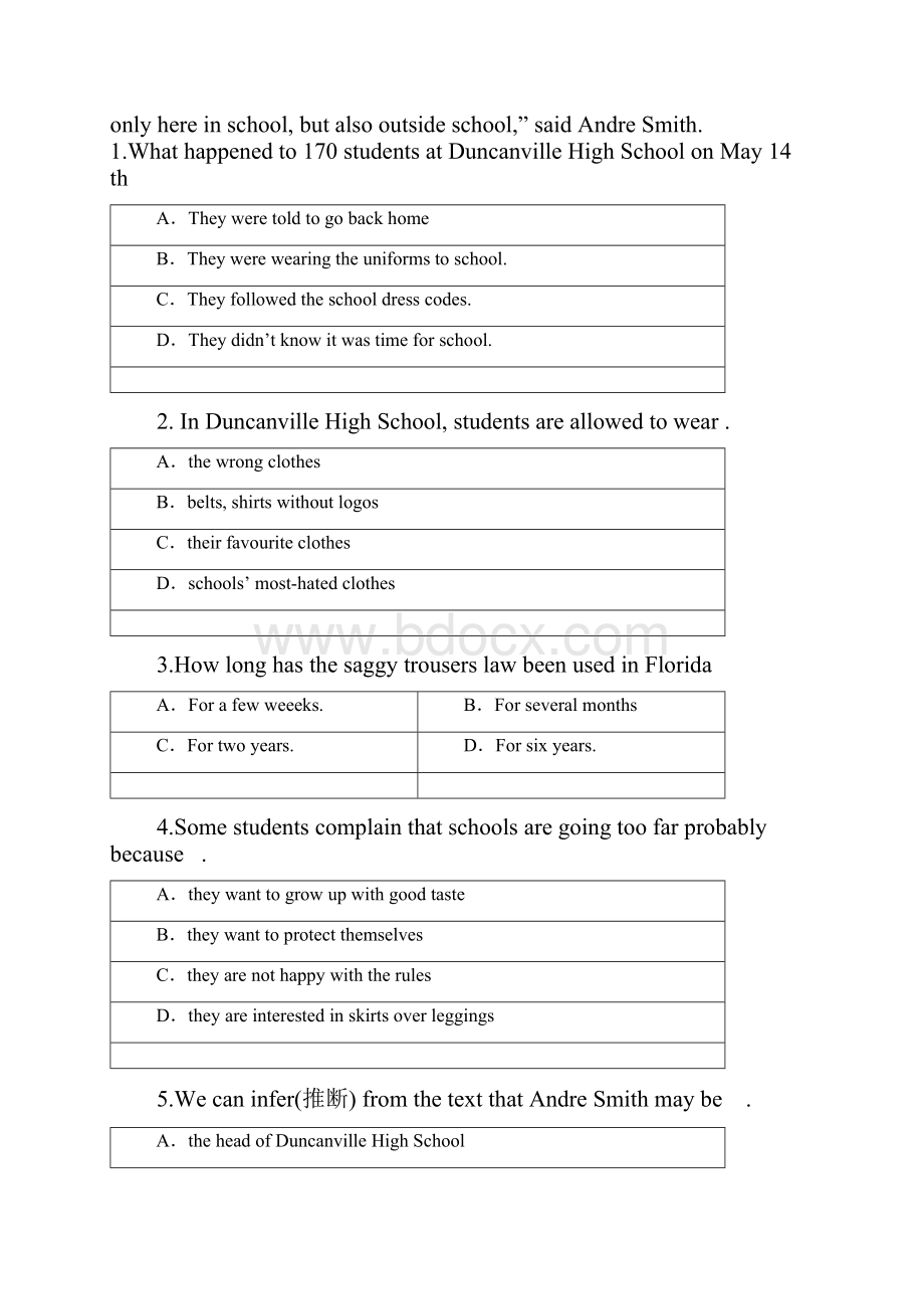 山西省怀仁县学年高一英语下学期第二次月考试题实验班.docx_第2页