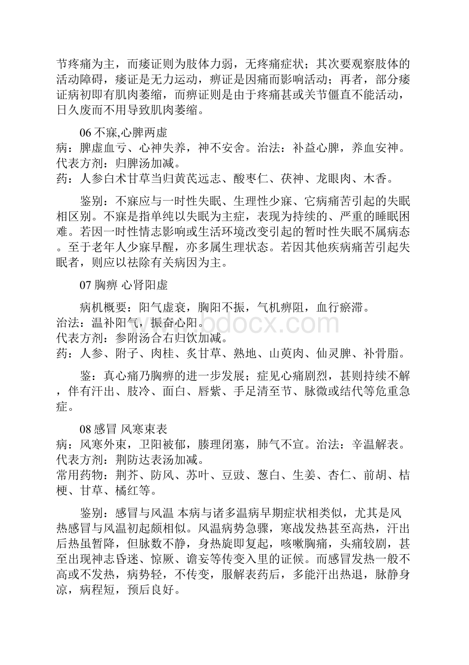 中医执业医师考试实践技能考试第一站答案完整版.docx_第3页