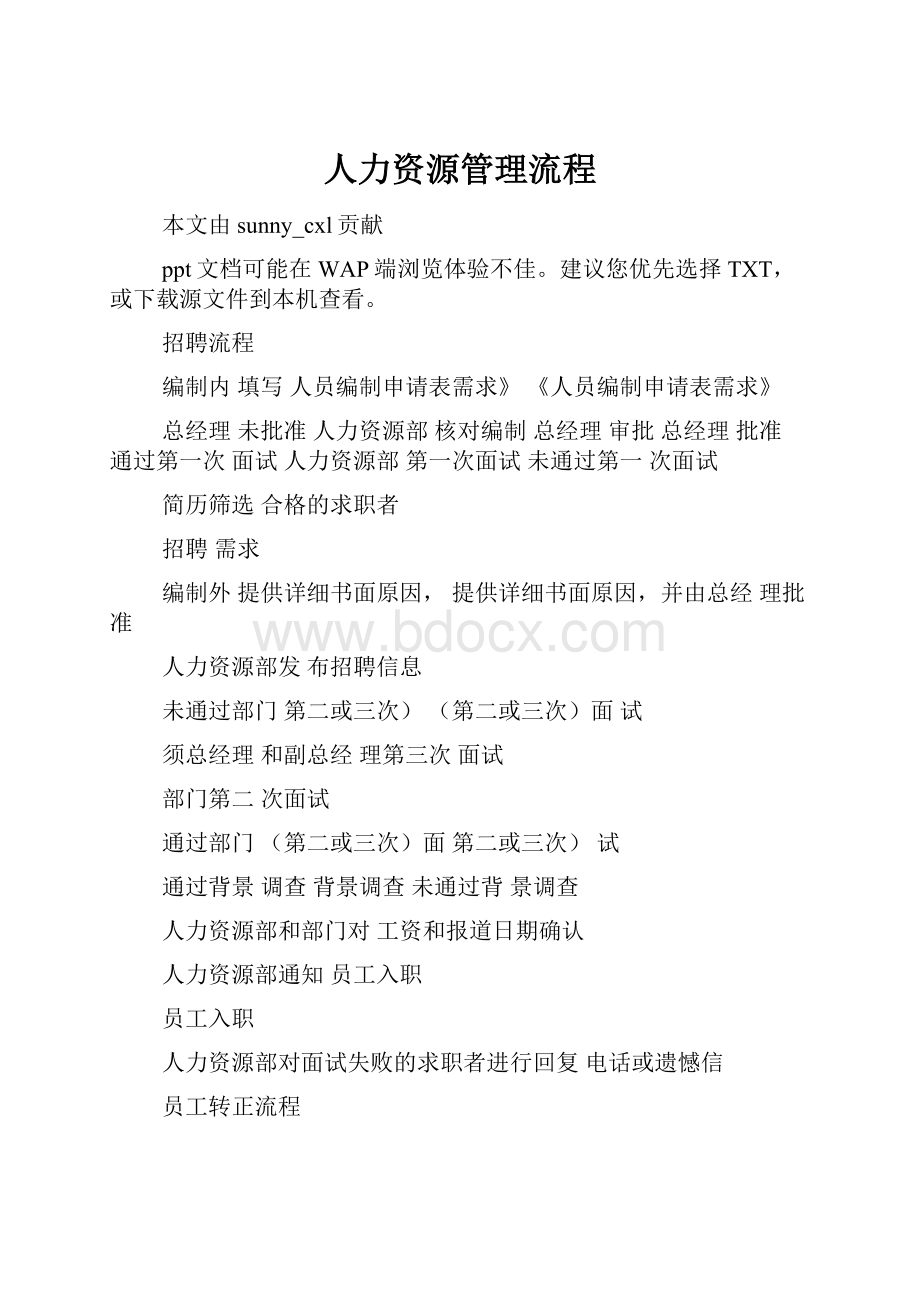 人力资源管理流程.docx_第1页