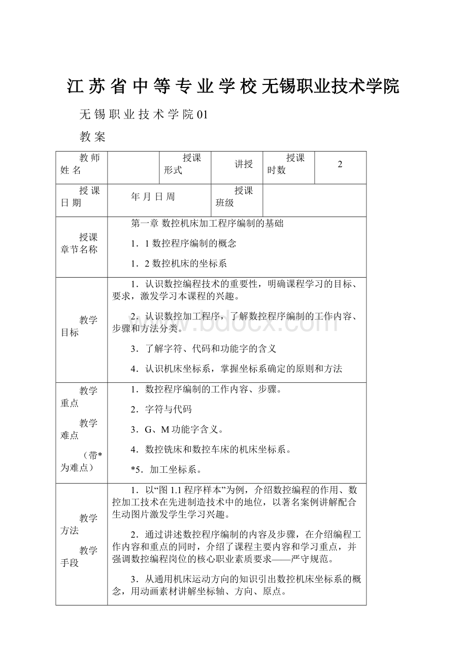 江 苏 省 中 等 专 业 学 校无锡职业技术学院.docx_第1页