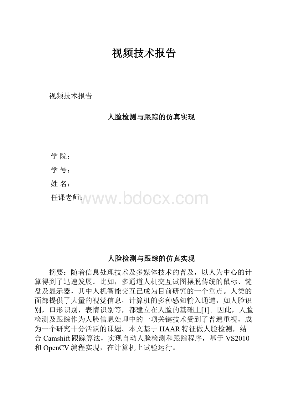 视频技术报告.docx