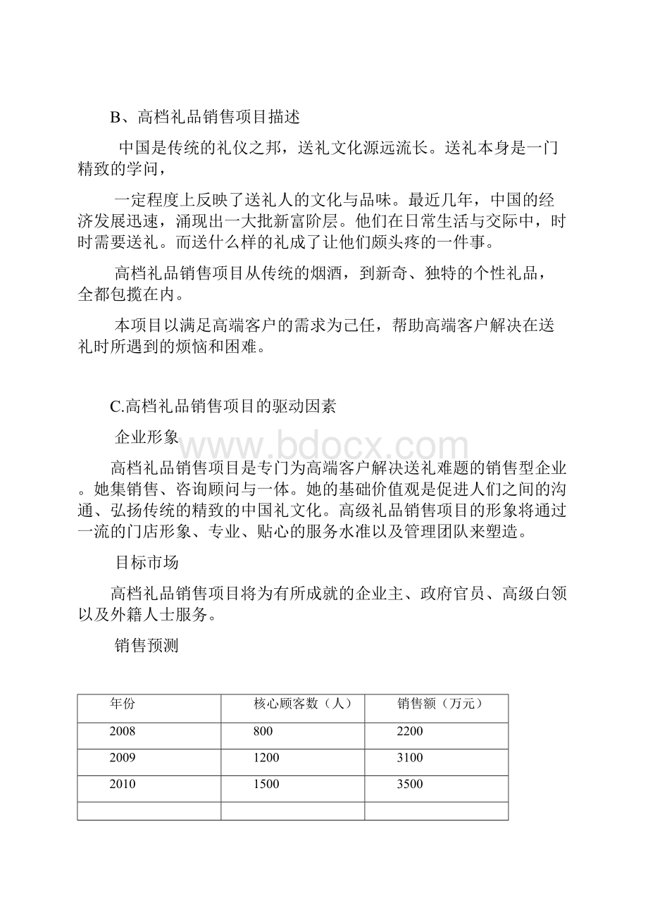 新编XX高级定制礼品店投资经营项目商业计划书.docx_第2页