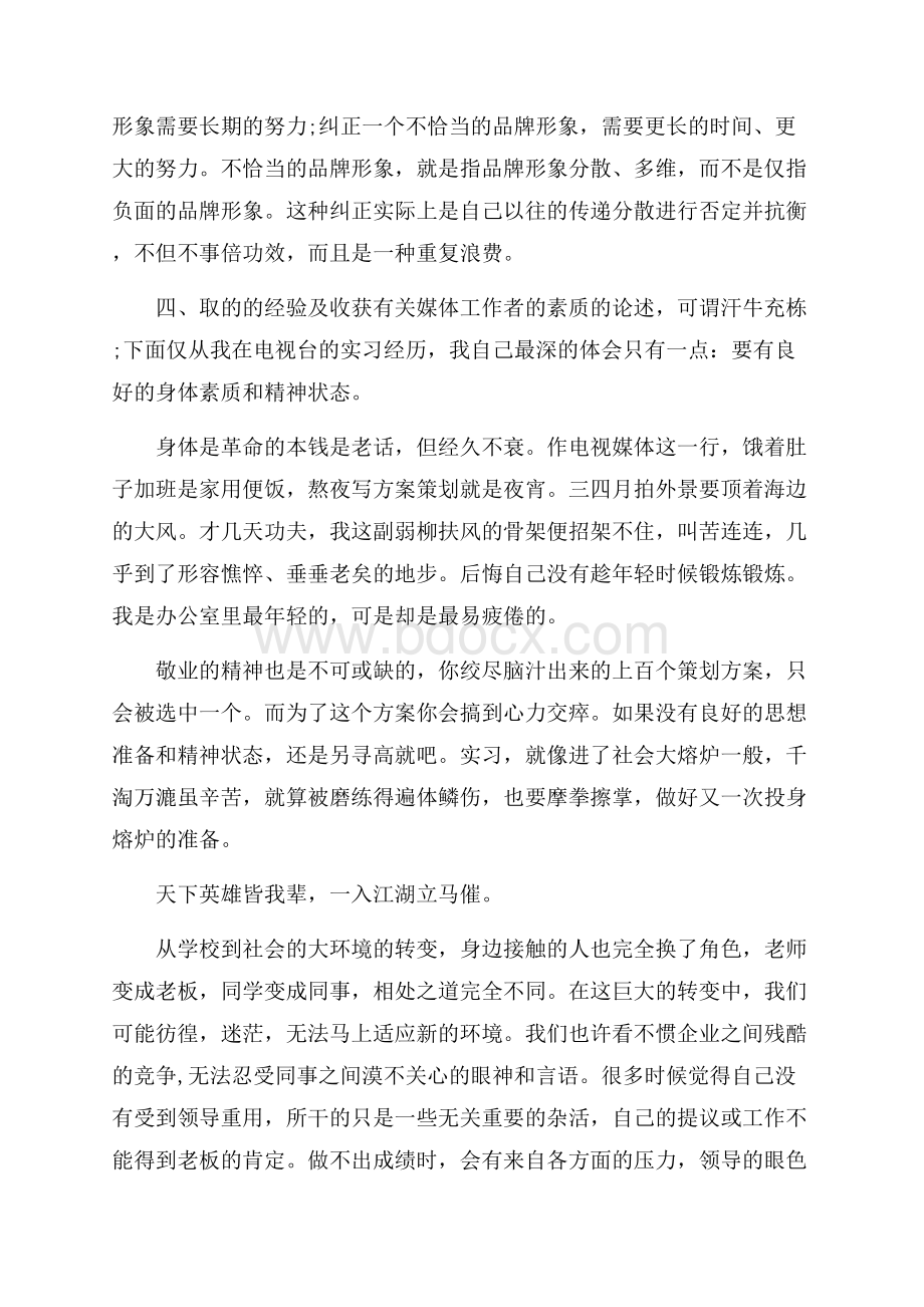 传媒类社会实践报告最新推荐例文合集.docx_第3页