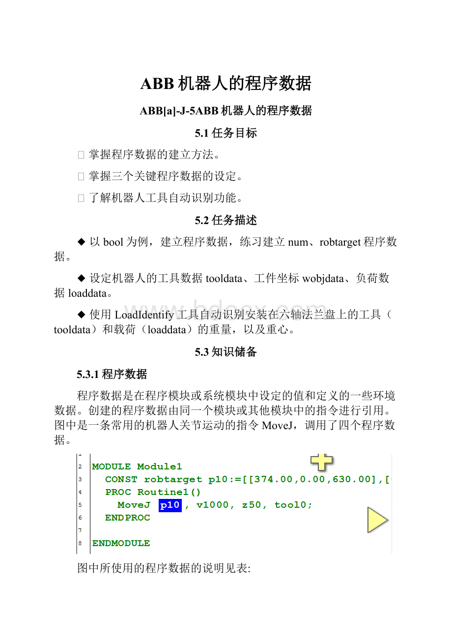 ABB机器人的程序数据.docx_第1页