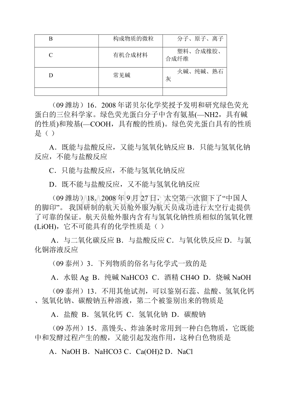 中考化学试题分单元汇编第十一单元盐化肥.docx_第3页