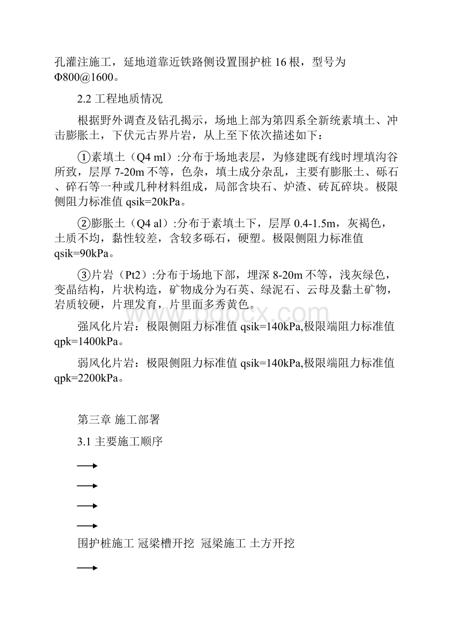 围护桩冠梁锚索施工组织方案设计.docx_第3页