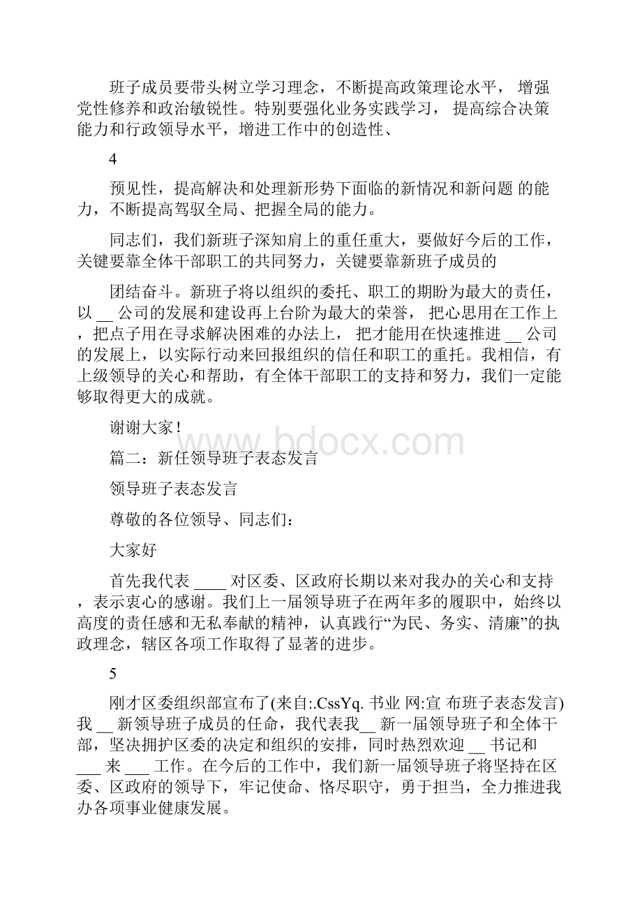 宣布班子表态发言.docx_第3页