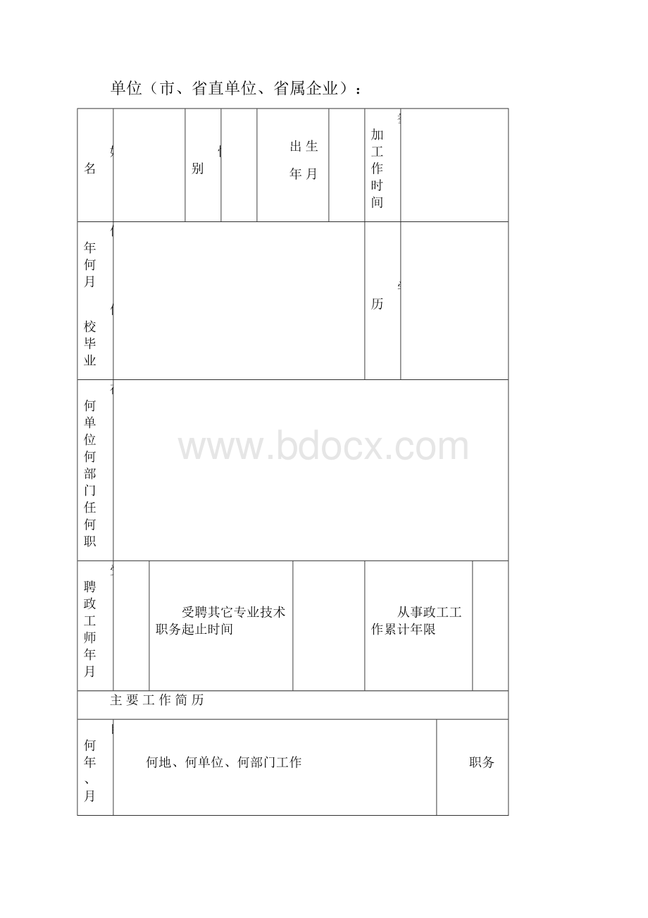 申报高级政工师评审材料主卷模板.docx_第2页