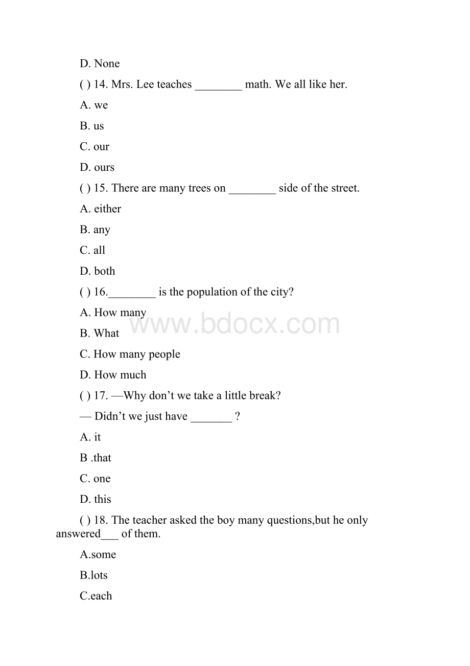 中考英语单选120道压轴题试题+答案+解析.docx_第3页