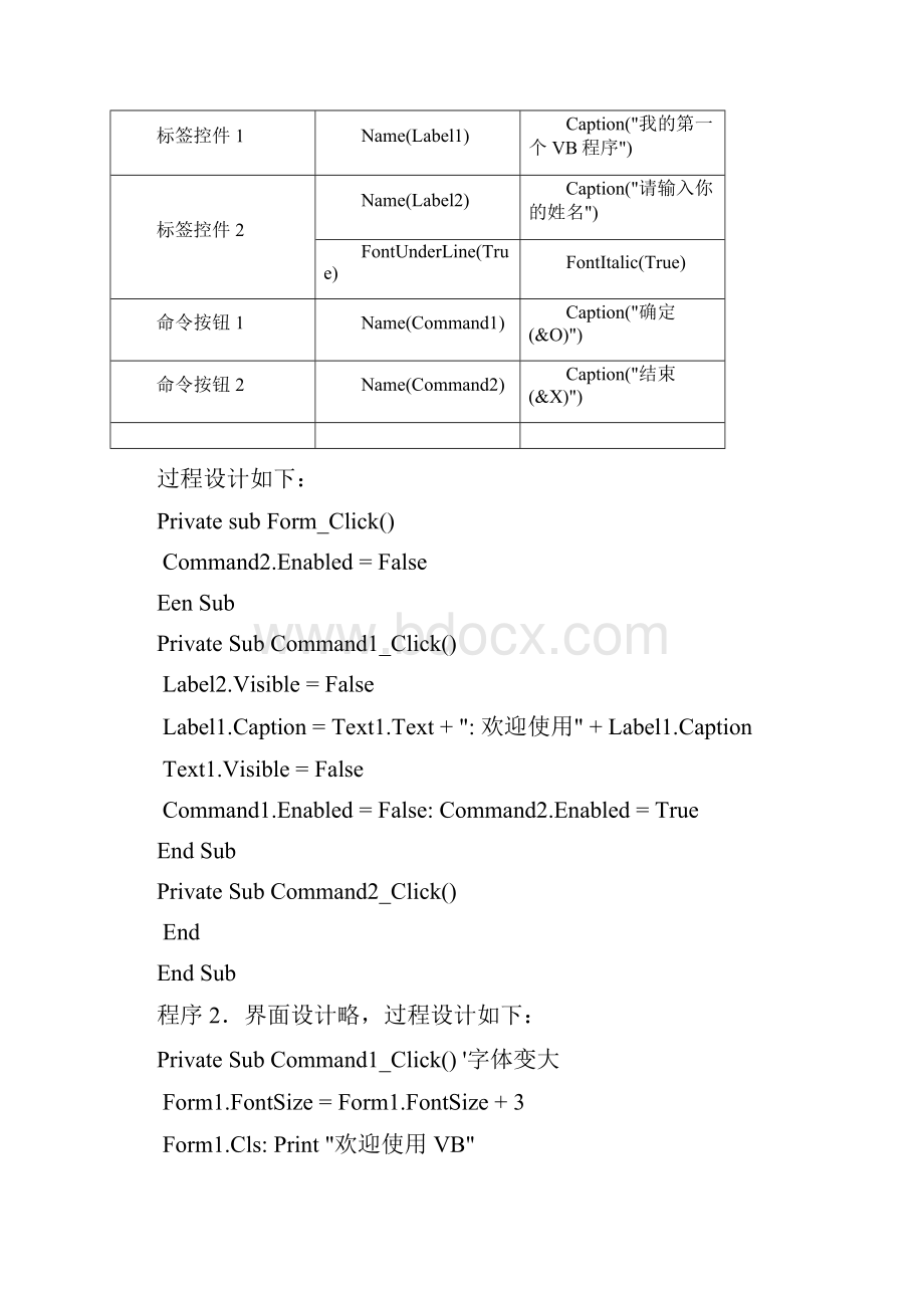 《Visual Basic程序设计基础》习题参考答案.docx_第2页