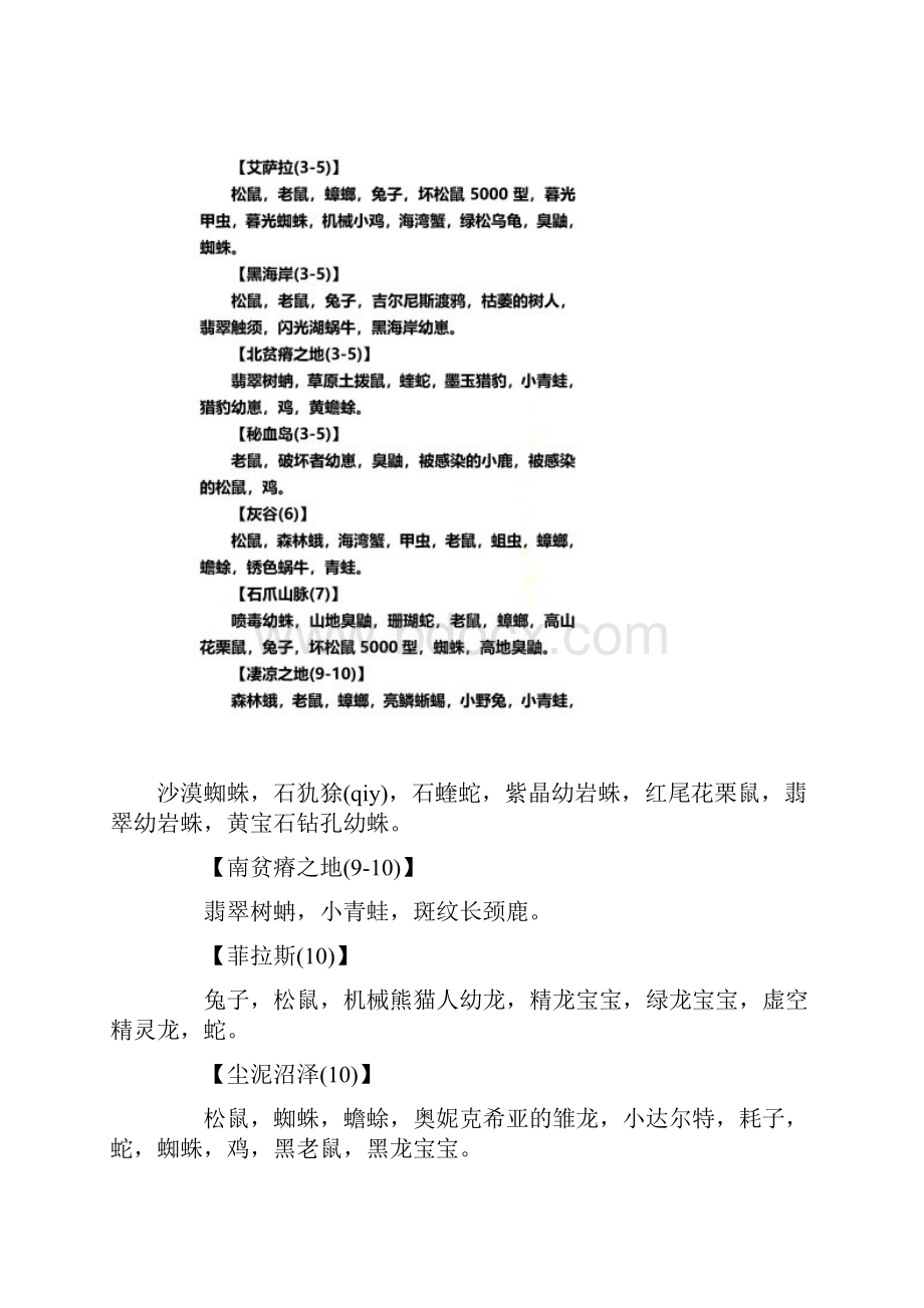 WOW魔兽世界小宠物大全小宠物对战世界分布图.docx_第2页