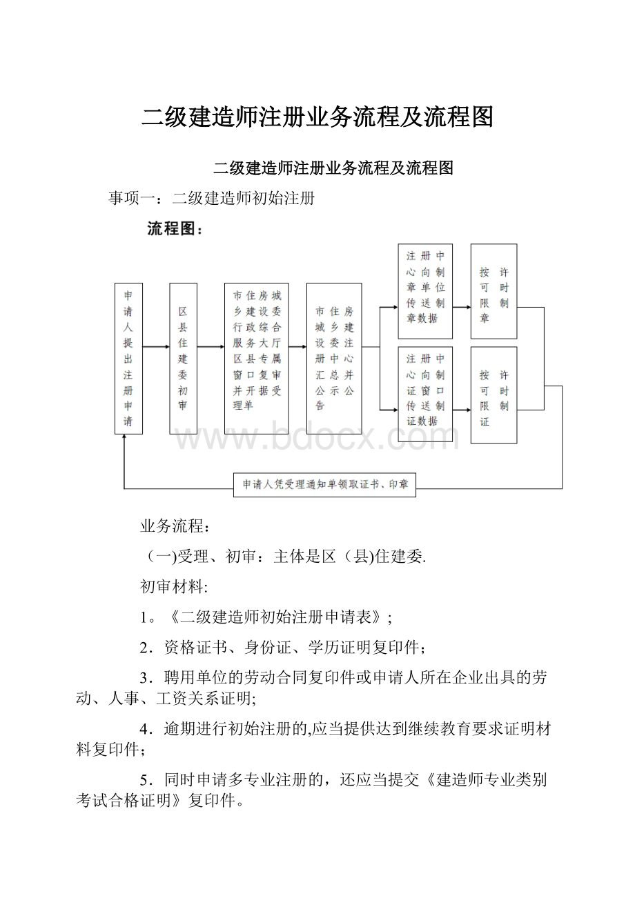 二级建造师注册业务流程及流程图.docx