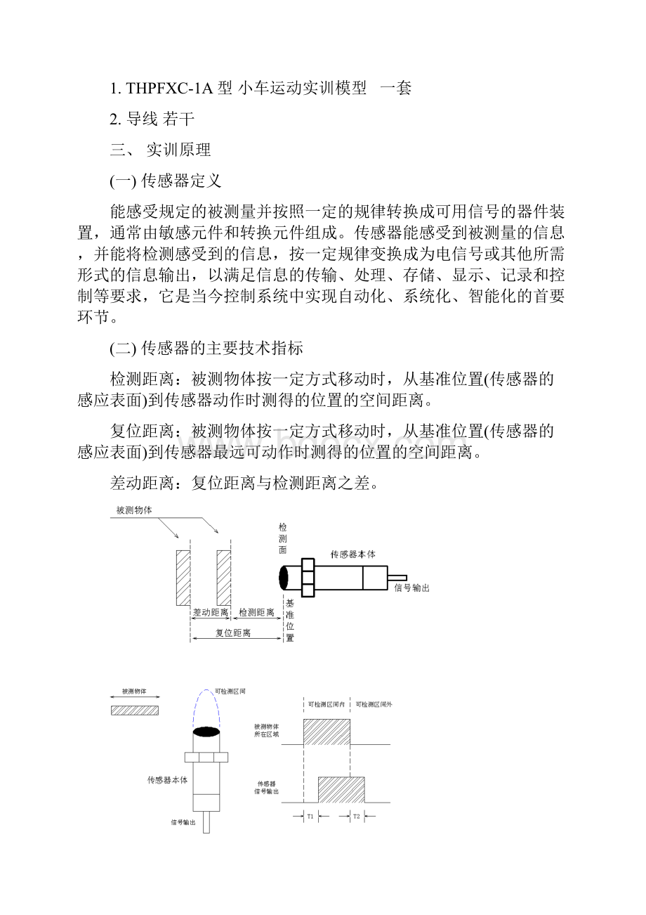 THPFXC1A型小车运动控制系统实训模型实训指导书.docx_第3页