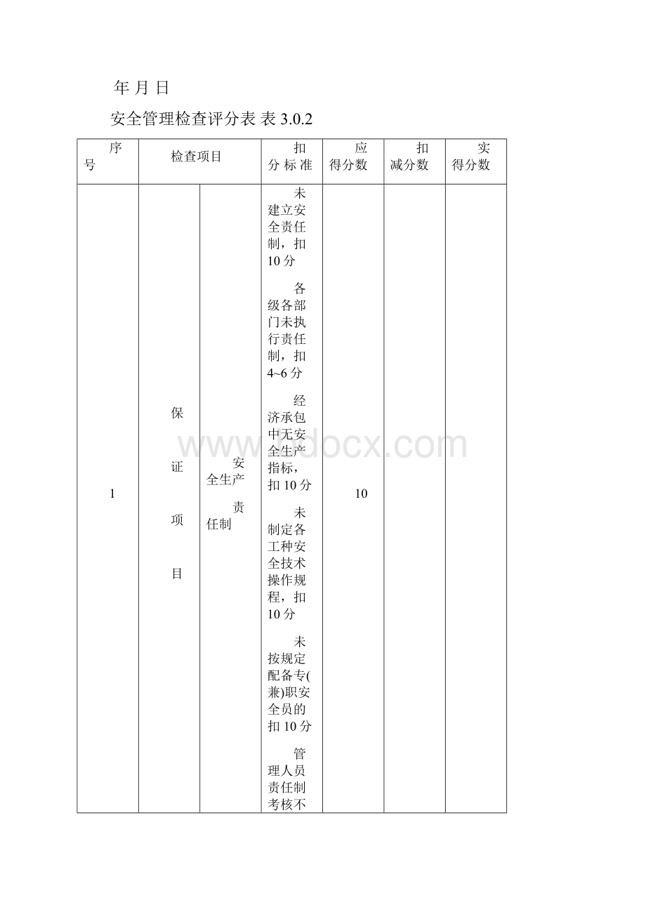 《建筑施工安全检查标准》JGJ5999全套表格.docx_第2页