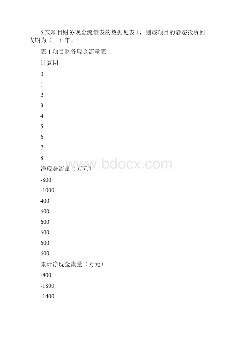 一级建造师考试《建设工程经济》真题及答案.docx_第2页