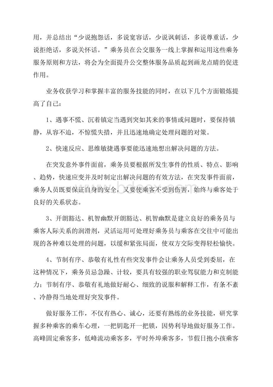 乘务员实习报告范文5篇.docx_第3页