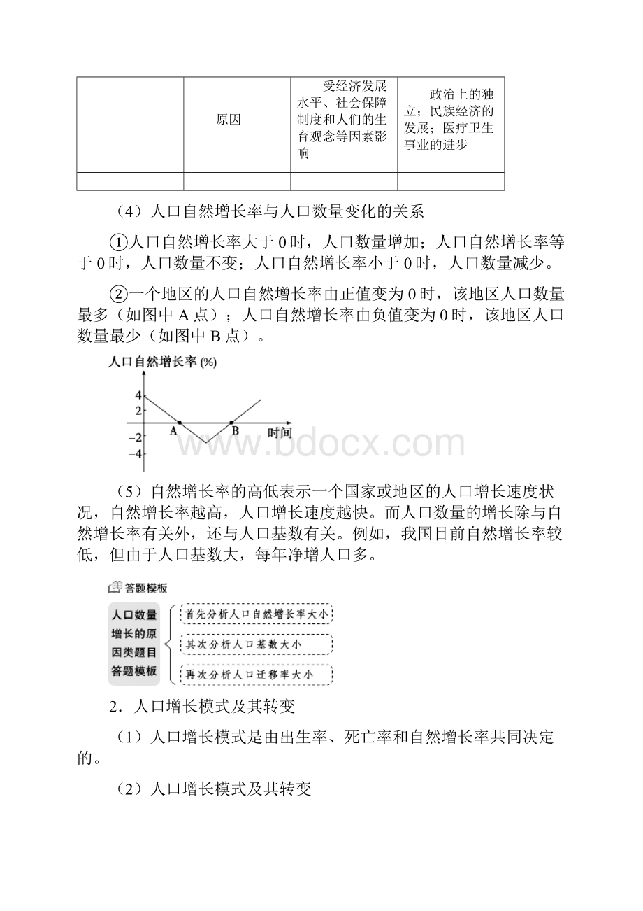 新课标版高考考点地理 考点25 人口的数量变化.docx_第2页