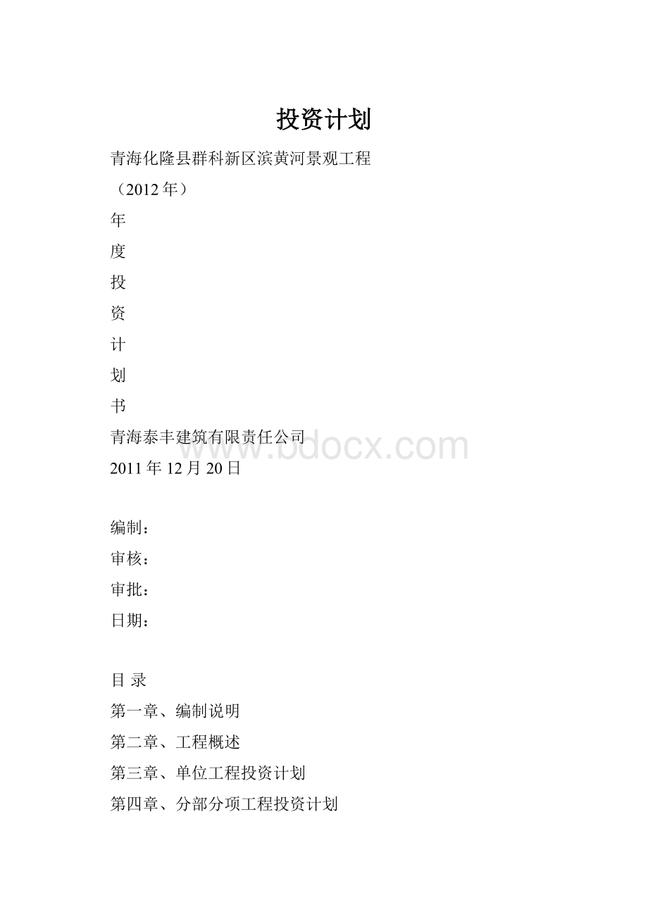 投资计划.docx