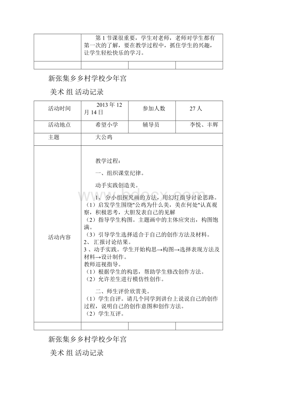 美术少年宫活动记录表1.docx_第3页