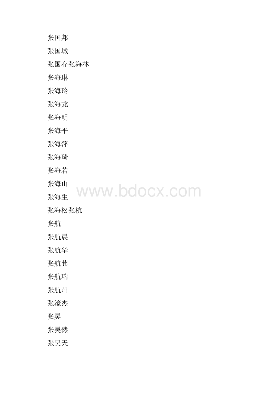 八十中国名字大全张.docx_第3页