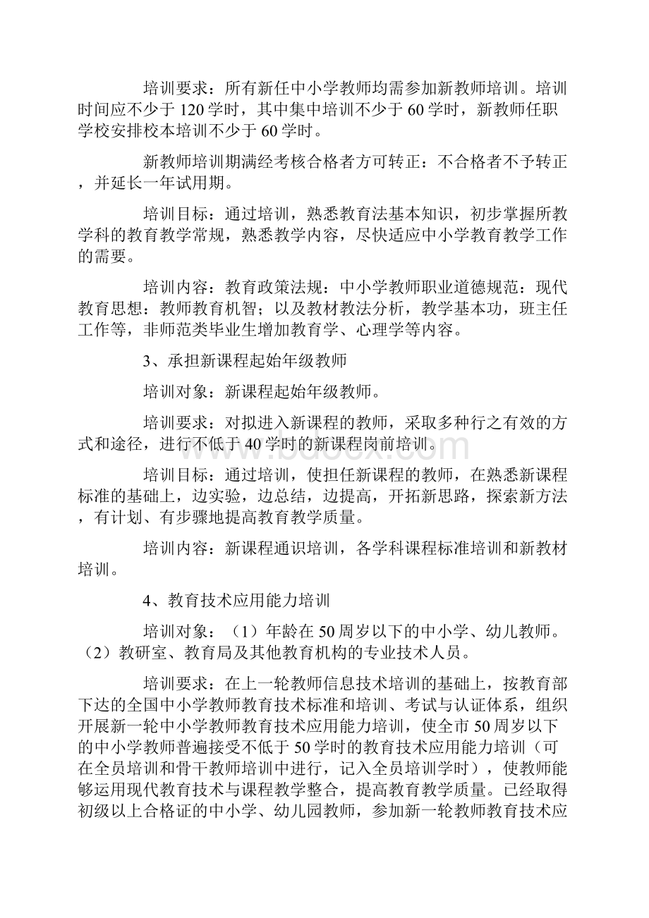 中小学教师培训工作的实施方案.docx_第3页