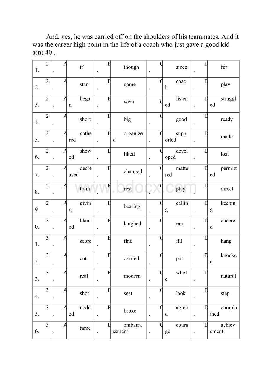 高考英语完形填空集训三.docx_第2页