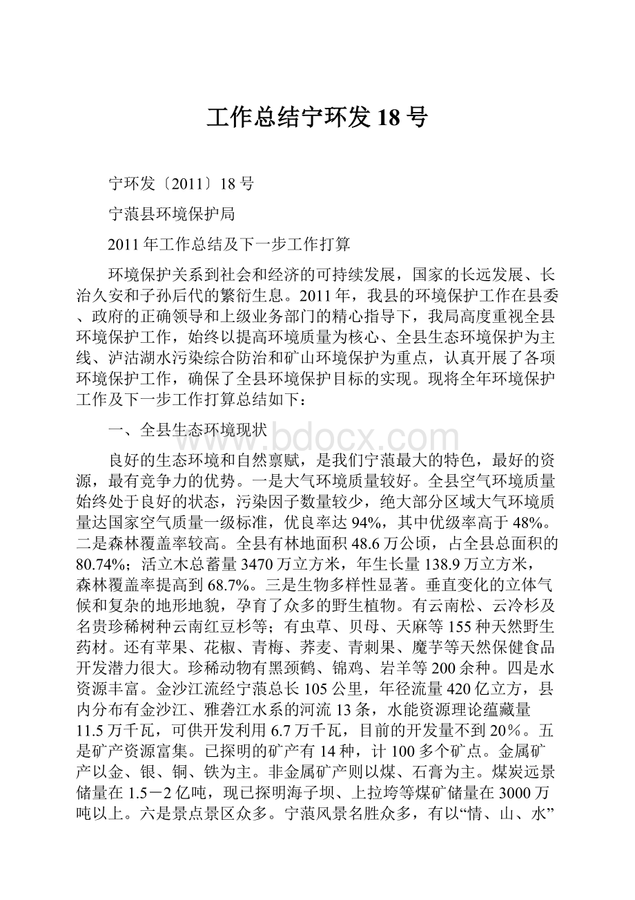 工作总结宁环发18号.docx_第1页