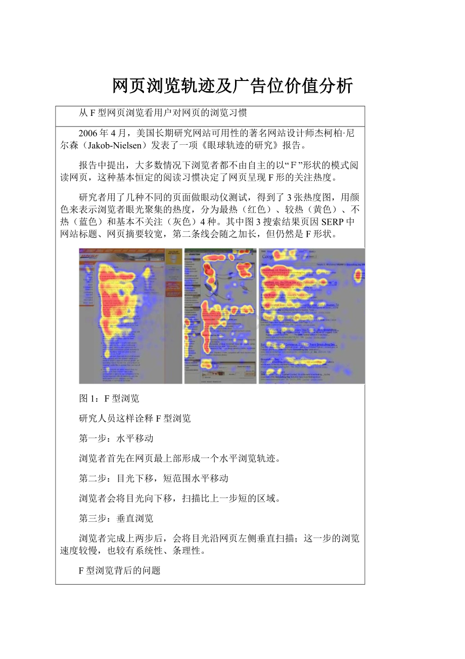 网页浏览轨迹及广告位价值分析.docx_第1页