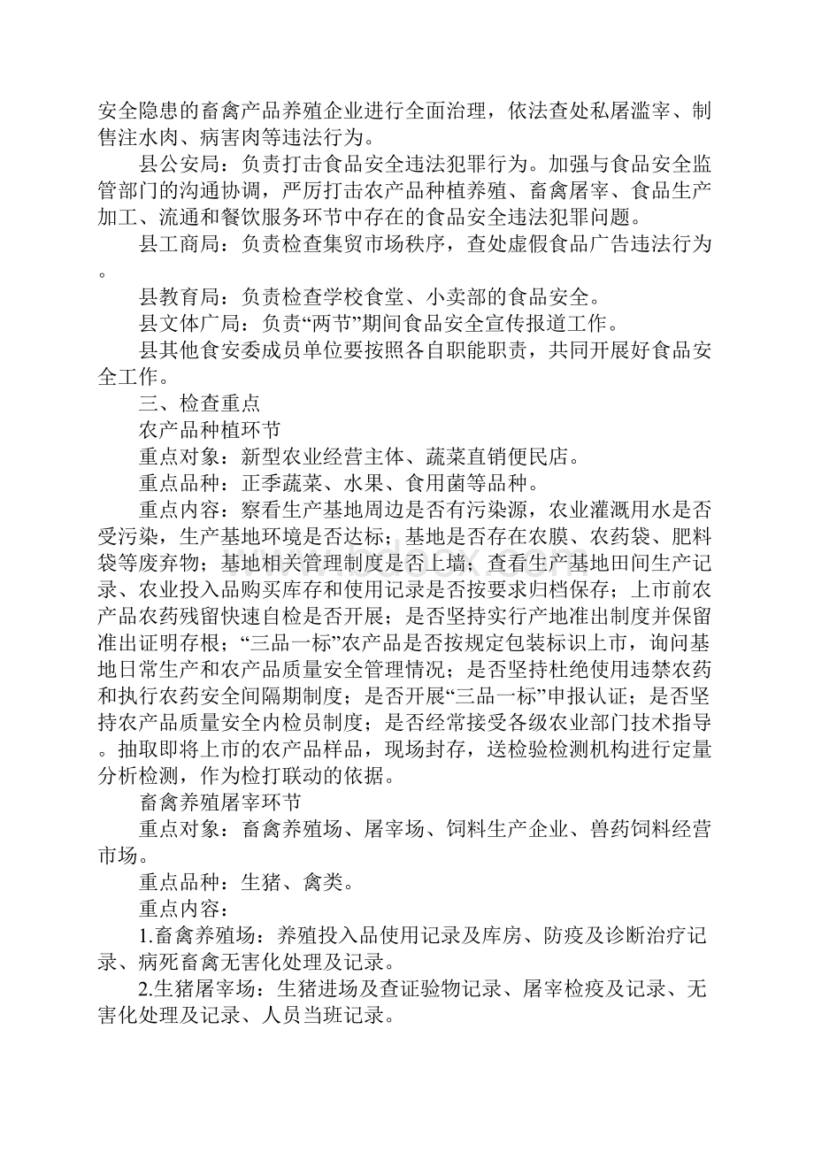 国庆节食品安全检查工作方案.docx_第2页