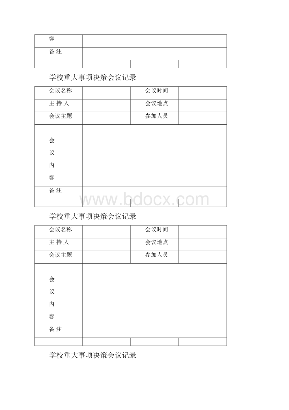 学校重大事项决策会议记录表.docx_第2页