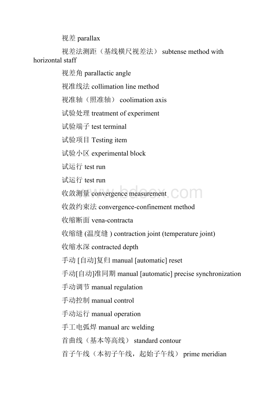 专业英语词汇水利水电工程专业.docx_第3页