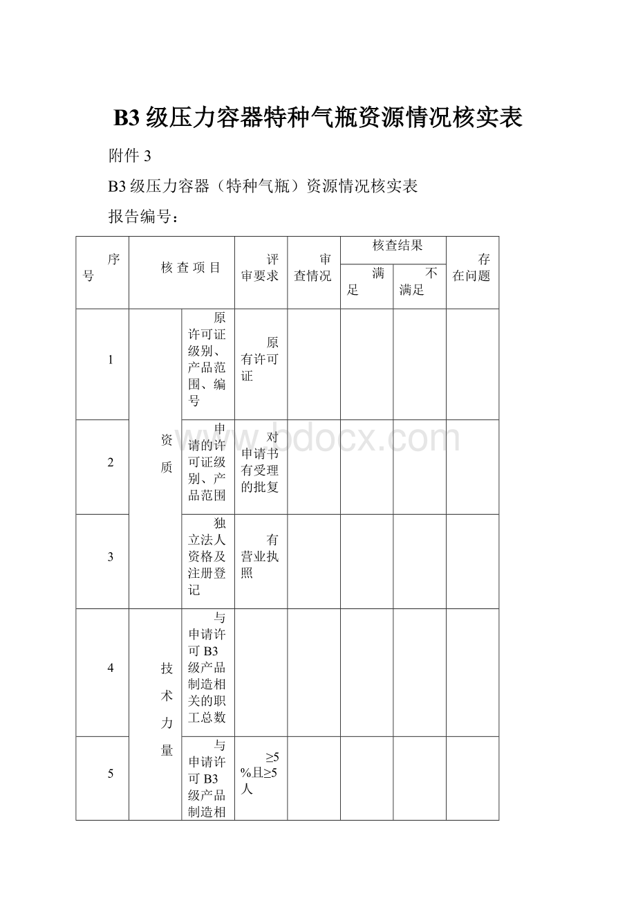 B3级压力容器特种气瓶资源情况核实表.docx