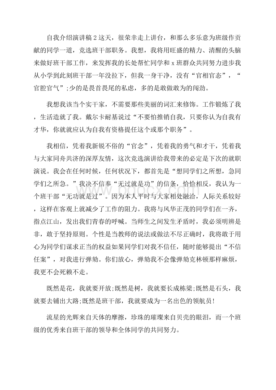 自我介绍演讲稿.docx_第2页