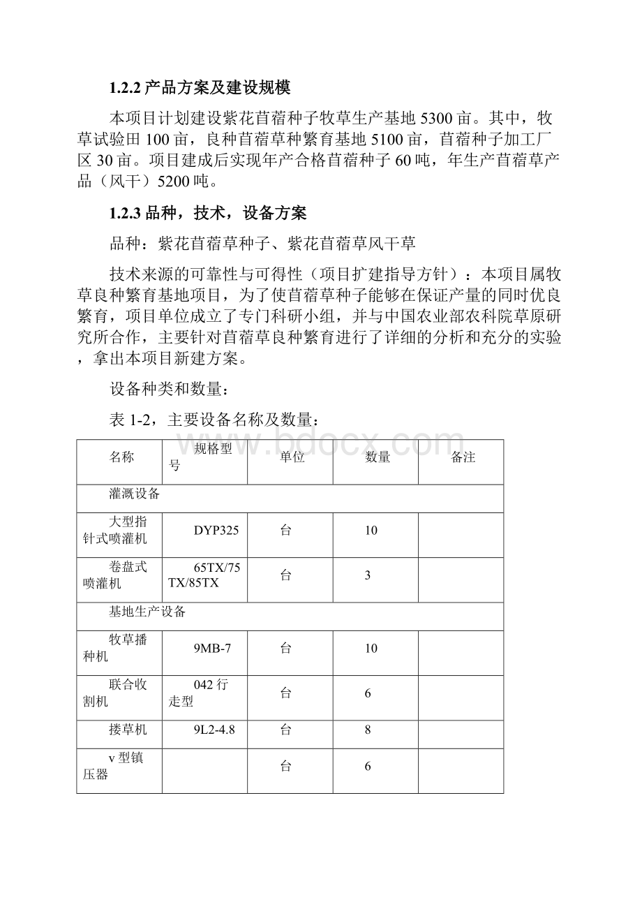 紫花苜蓿项目申请建设可行性分析报告.docx_第2页