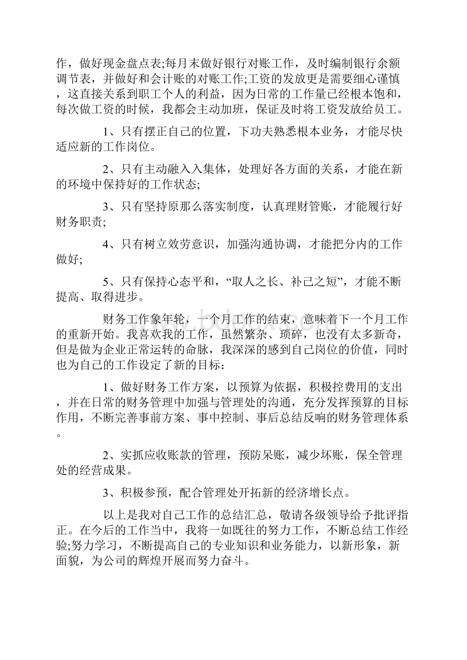 出纳个人工作总结汇总六篇.docx_第3页